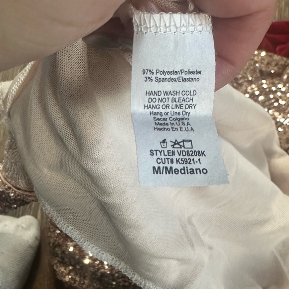 Pinkblush Sequin Dress in Gold - Picture 4 of 4